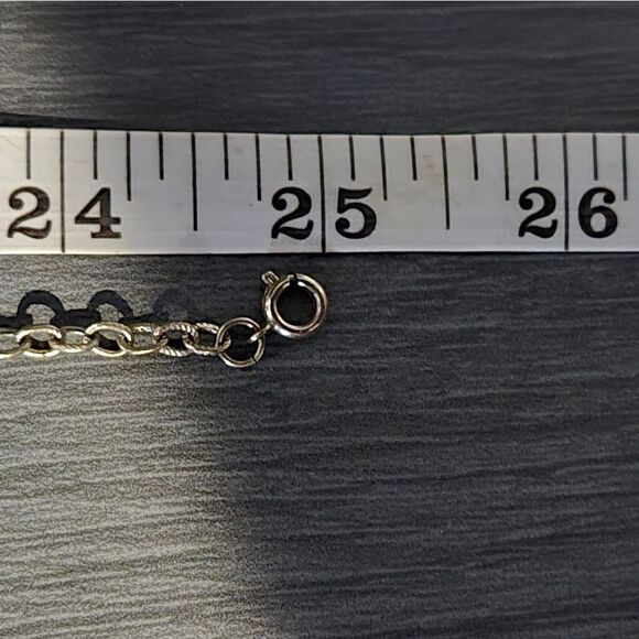 "5/$25" Silvertone Faux Turquoise Southwestern Pendant 25" Chain Necklace - Picture 8 of 8